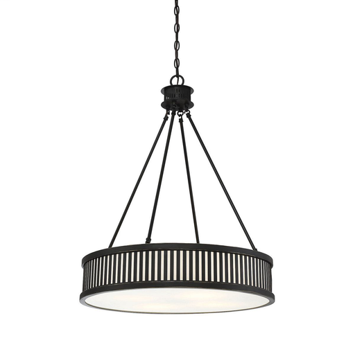 William 4 Light Bronze Pendant, Classic Bronze