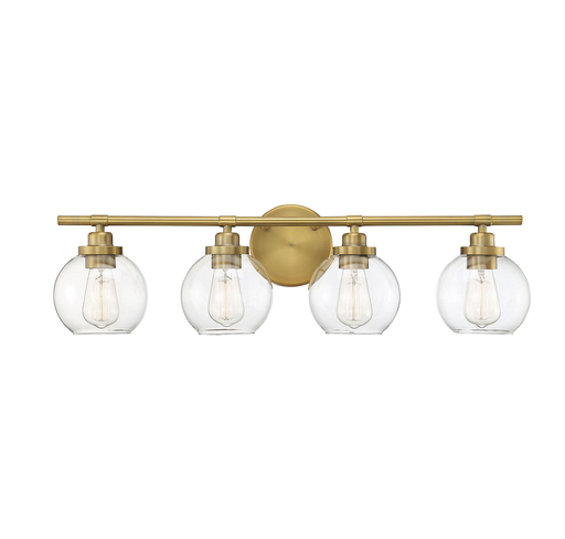 Product image for Carson 4 Light Vanity - Warm Brass