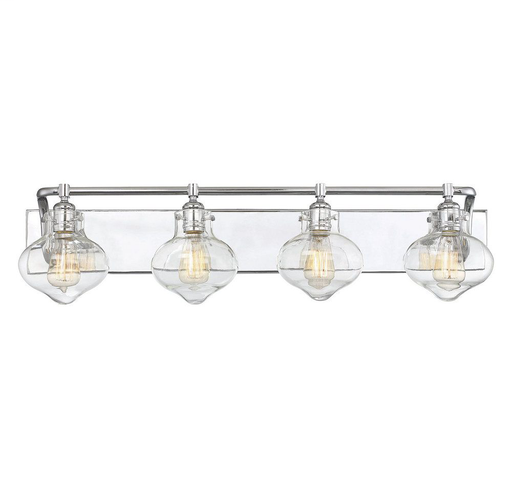 Allman 4 Light Bath Bar, Polished Chrome
