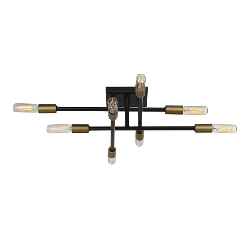 Product image for Lyrique 8 Light Semi-Flush Mount - Bronze/Brass