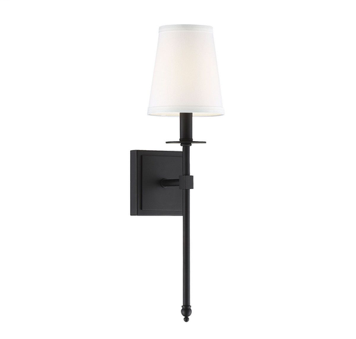 Product image for Monroe 1 Light Wall Sconce - Matte Black