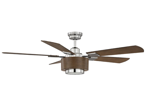 Winchester 5 Blade Ceiling Fan, Polished Nickel
