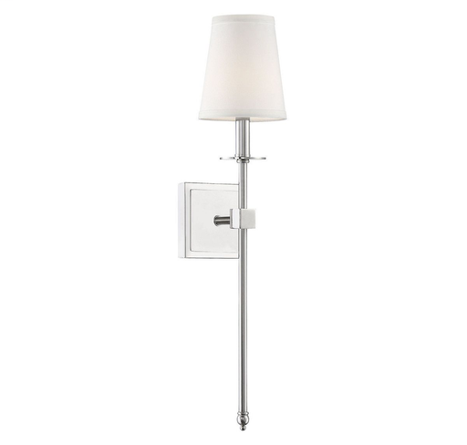 Product image for Monroe 1 Light Wall Sconce - Polished Nickel