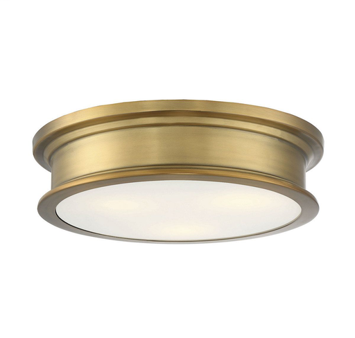 Product image for SAVOY 6-133-16-322 WARM BRASS FLUSH MOUNT 16IN WIDE