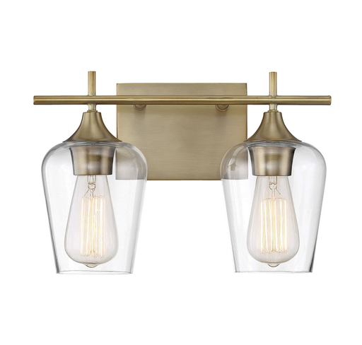 Product image for Octave 2 Light Vanity - Warm Brass