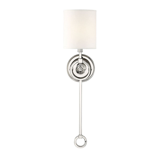 Rockport 1 Light Wall Sconce, Polished Nickel