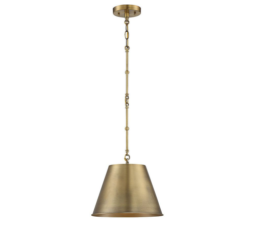 Product image for SAVOY 7-132-1-322 1LT 12IN WARM BRASS PENDANT