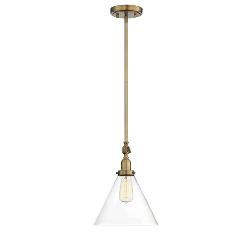 Product image for Drake 1 Light Pendant - Warm Brass