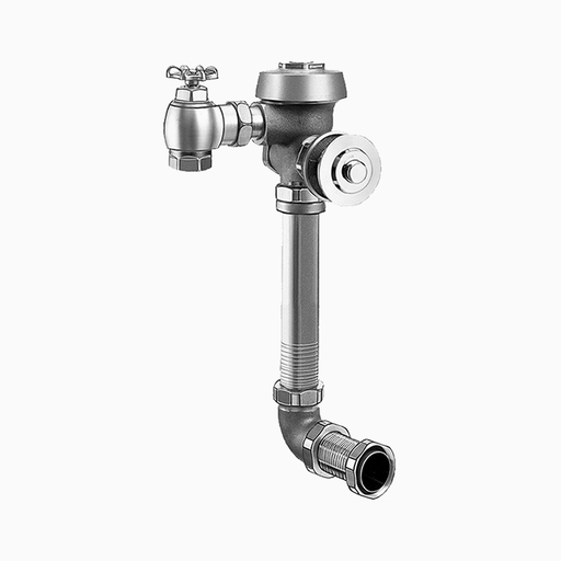 ROYAL 609-1 10 3/4 LDIMRoyal® Manual Flushometer Concealed Urinal, 1 GPF, Rough Brass