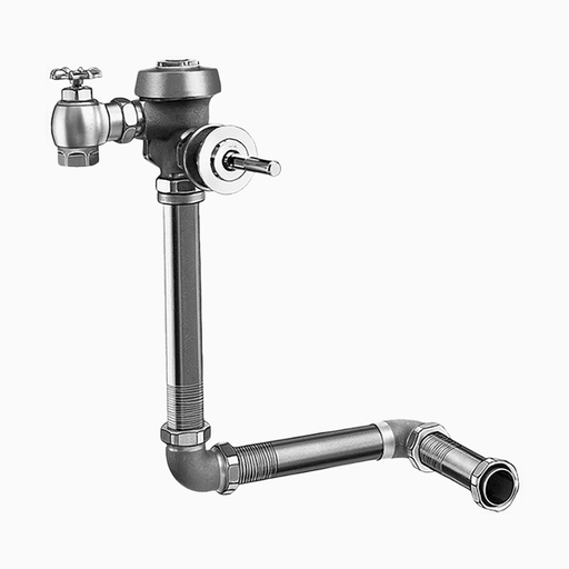 ROYAL 143-1.6 9 3/4 LDIM WBRoyal® Manual Flushometer Concealed Water Closet, 1.6 GPF, Rough Brass