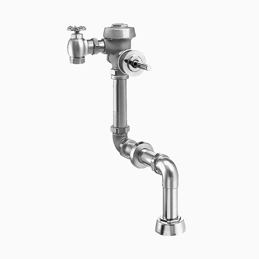 ROYAL 192-1.5 9 3/4 LDIMRoyal® Manual Flushometer Concealed Urinal, 1.5 GPF, Rough Brass