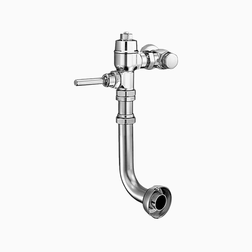 NAVAL 120-1.6 GJ U XYVNaval Manual Flushometer Exposed Water Closet, 1.6 GPF, Polished Chrome