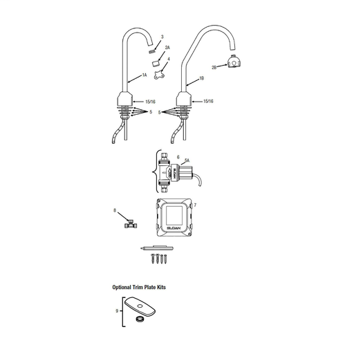 EBF750-4-BAT-BDT-CP-2.2-GPM-LAM-S-FCTOptima® Sensor Faucet, Polished Chrome