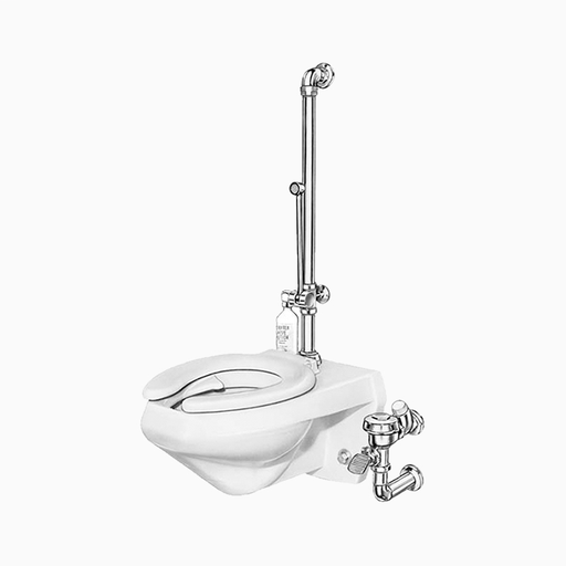ROYAL BPW 1045Royal® Manual Flushometer Exposed Water Closet, 3.5 GPF, Polished Chrome