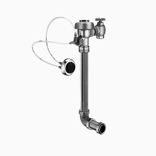 SLOAN 990-1.5 2-10 3/4 LDIMSloan® Manual Flushometer Concealed Urinal, 1.5 GPF, Rough Brass