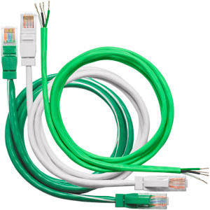 Product image for Wattstopper LM-MSTP-S1000 22AWG Twisted Pair + Conductor + Shield Unterminated Plenum Rated Segment Network Wire, CMP/CL3P, FT6, Green Jacketed, 1000ft Reel