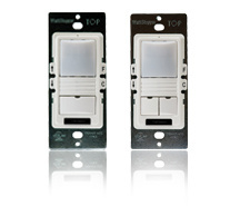Product image for Wattstopper LMSW-102-W 2-Button White Digital Switch with Infrared