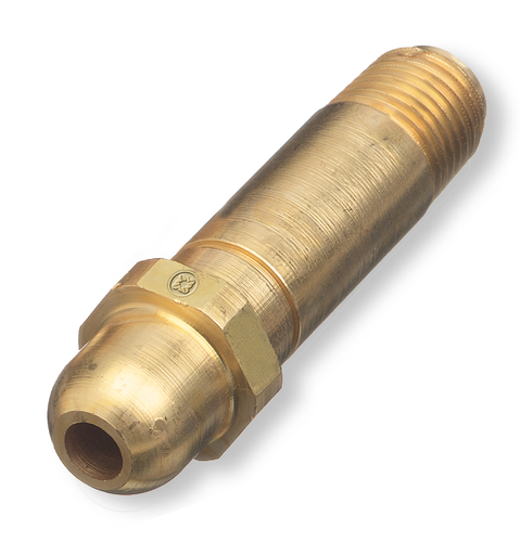 CGA 180, 2 1/2" in length, use with Hand Tight