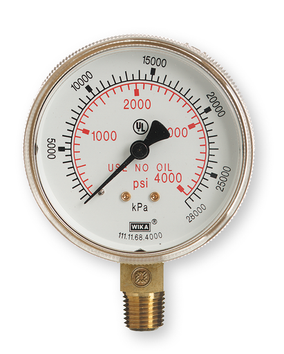 2" Gauge, 2" 0-100psi