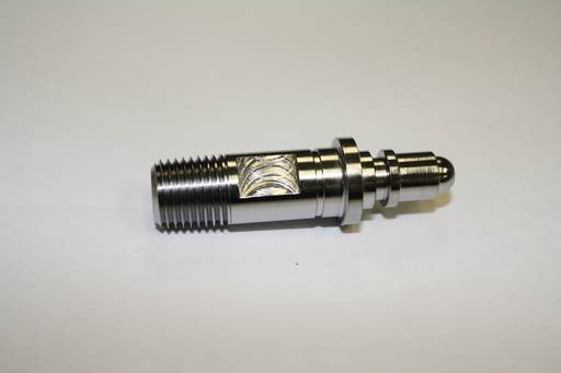 Medical Air DISS 1160A Nipple with 1/4" NPT Male outlet and Wrench Flats