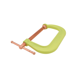 Spark-Duty Drop Forged Hi-Vis C-Clamp 0 - 3” Opening Capacity, 2-7/16" Throat Depth