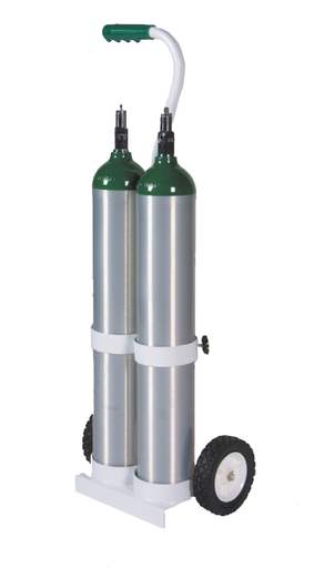 MRI Compatible Dual E Cylinder Cart