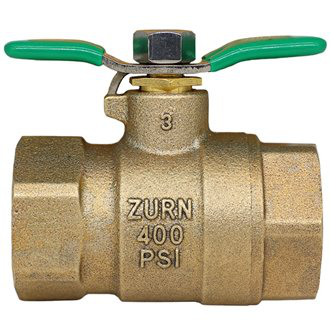 1-850TXL, 1" Full Port Bronze Ball Valve, tapped
