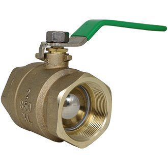 1-850TXL, 1" Full Port Bronze Ball Valve, tapped