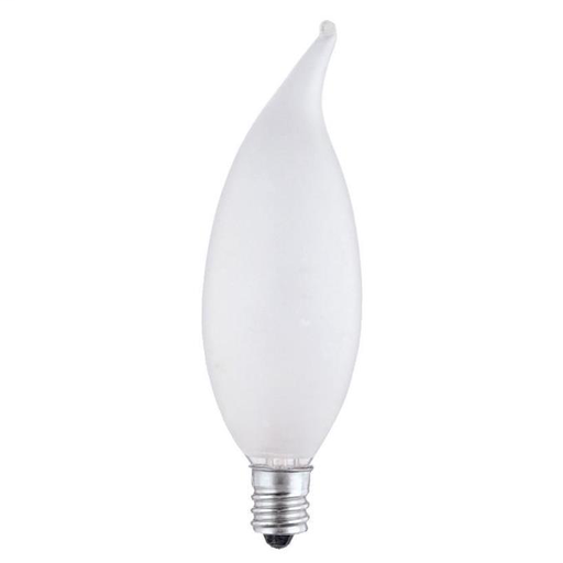 60 Watt CA10 Flame Tip Incandescent Light Bulb