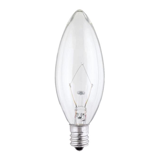 40 Watt B9 1/2 Torpedo Incandescent Light Bulb