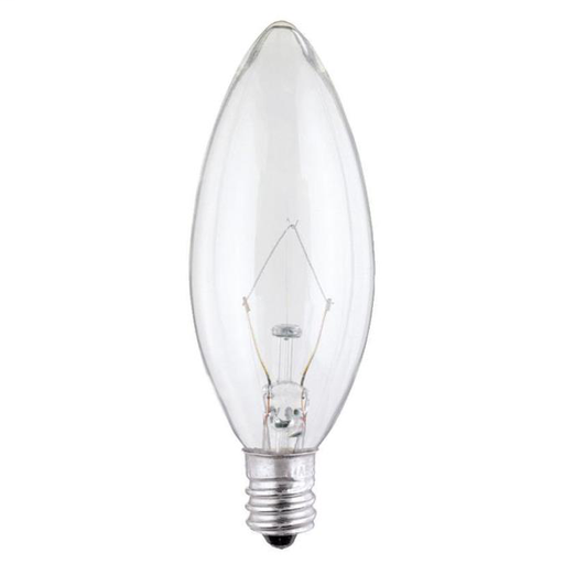 Product image for Westinghouse Lighting 0328300 120 Volt 40 W 365 Lumen Clear Candelabra Decorative Incandescent Lamp