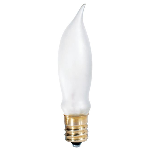 Product image for Westinghouse Lighting 0324200 120 Volt 7-1/2 W C7A Filament CA5 Flame Tip Candelabra Base Frosted Incandescent Lamp