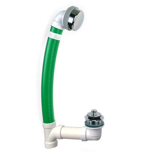 FLEX916 and FLEX924 "Flexible" Complete Bath Waste - 16 or 24-in Tubing FLEX924-LT-PVC-CP