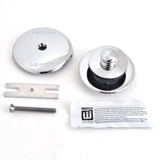 48400-CP-BFP NuFit L & T Trim Kit, Chrome Plated Blank Face Plate 48400-CP-BFP