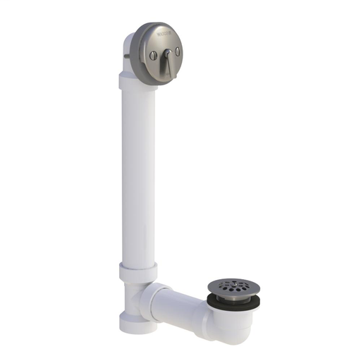 600-TL-PVC-BN TRIP LEVER Bath Waste, Sch 40 PVC, Brushed Nickel 600-TL-PVC-BN