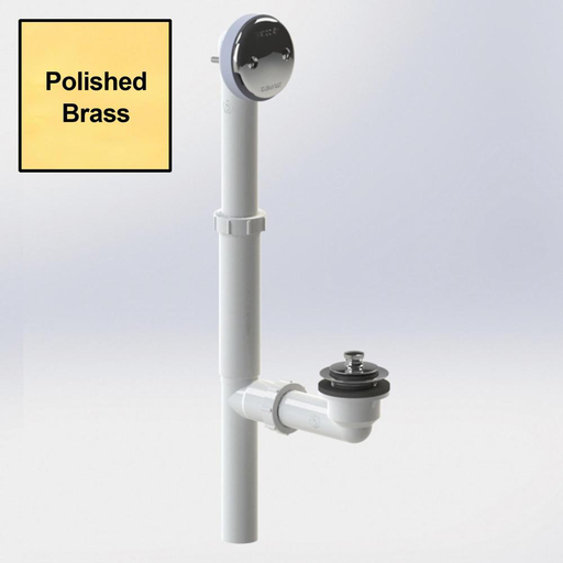 550-PP-PVC-PB Push Pull, Tublr Bath Waste PVC, DuraBrass 550-PP-PVC-PB