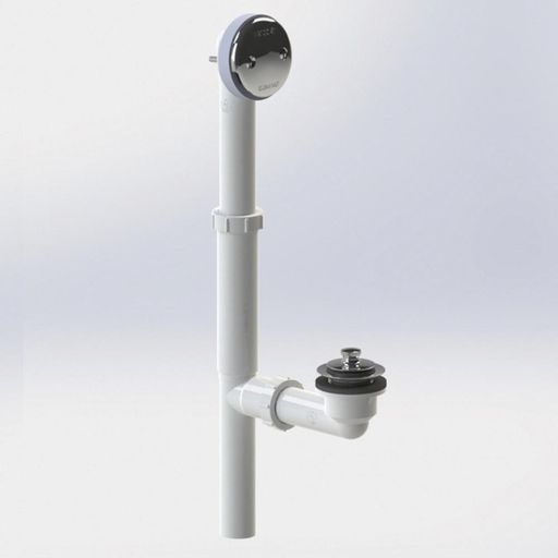 550-PP-PVC-BS Push Pull, Tublr Bath Waste PVC, Biscuit 550-PP-PVC-BS