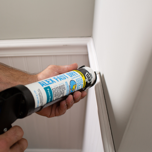 DAP ALEX FAST DRY Acrylic Latex Caulk Plus Silicone, White, 10.1 Oz