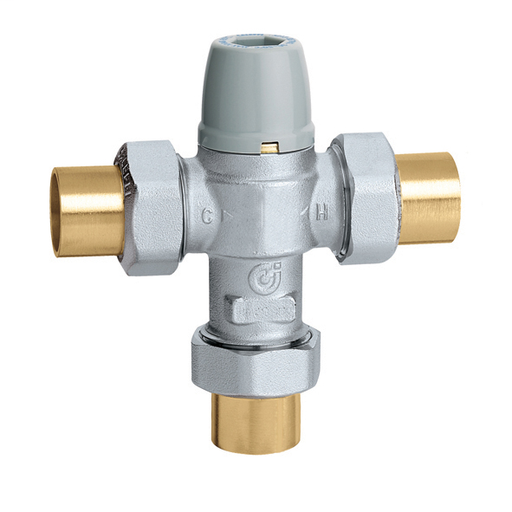 3-way anti-scald mixing valve 3/4" SWT