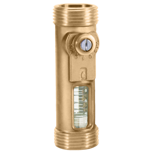 Flow Meter 2-8 gpm, 1 " union thread