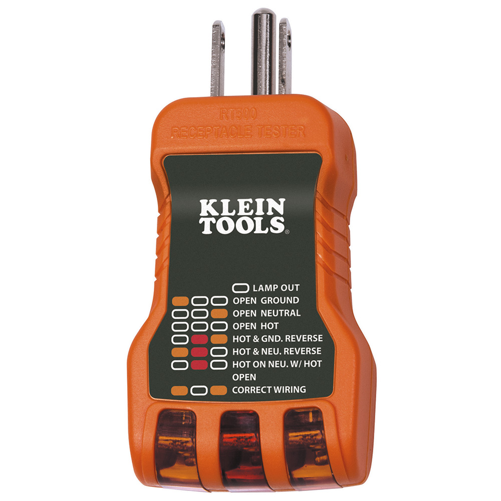 Product image for Klein RT500 Receptacle Tester USA Made