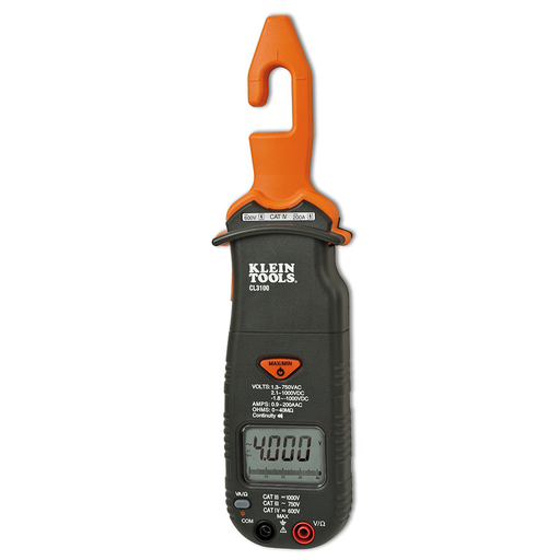 Product image for Klein CL3100 200A Hook Meter
