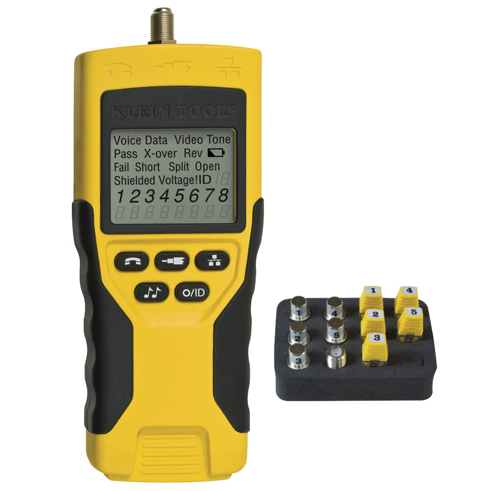 Klein Tools VDV501-809 2.8 x 1.7 x 6.3 Inch Alkaline Battery LCD VDV Tester Kit Klein Tools VDV501-809 2.8 x 1.7 x 6.3 Inch Alkaline Battery LCD VDV Tester Kit