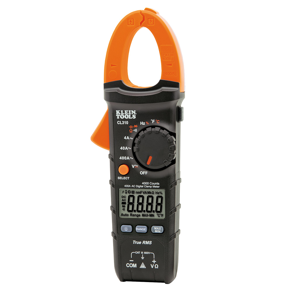 Product image for Klein CL310 Digital Clamp Meter AC Auto-Ranging TRMS