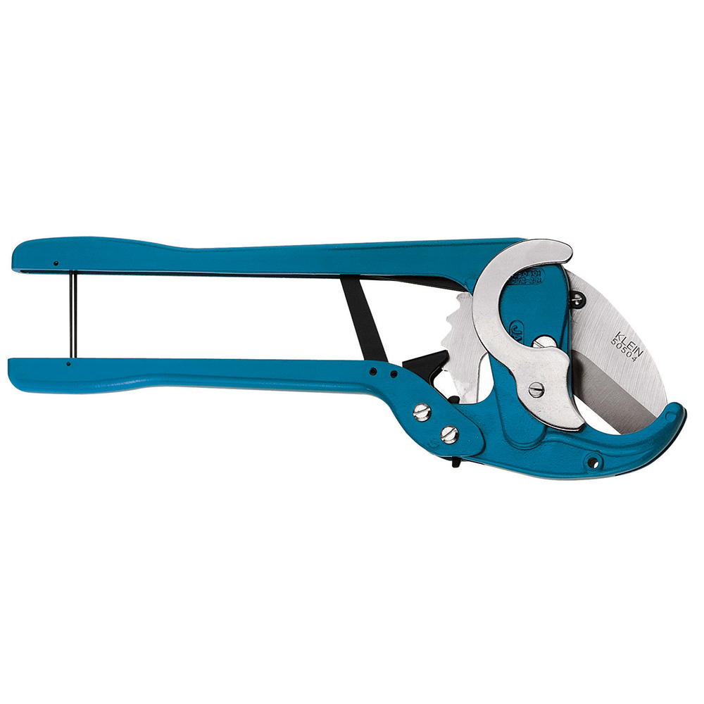 Product image for Klein 50501 Ratcheting PVC Cutter, 1/2" to 2"