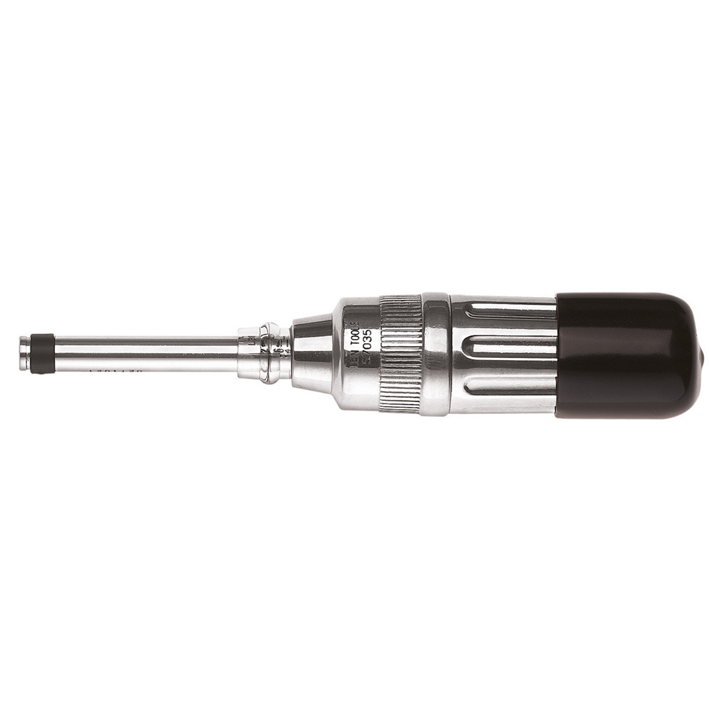 Product image for Klein 57035 1/4" Drive 2 to 36"-lb Torque Aluminum Screwdriver, 8"