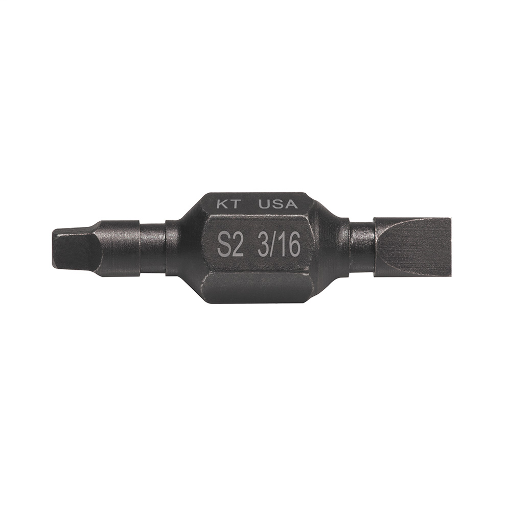 Product image for Klein 32745 Cushioned Grip Black Plastic Handle Double Ended Magnetic Multi-Bit Power Driver Bit