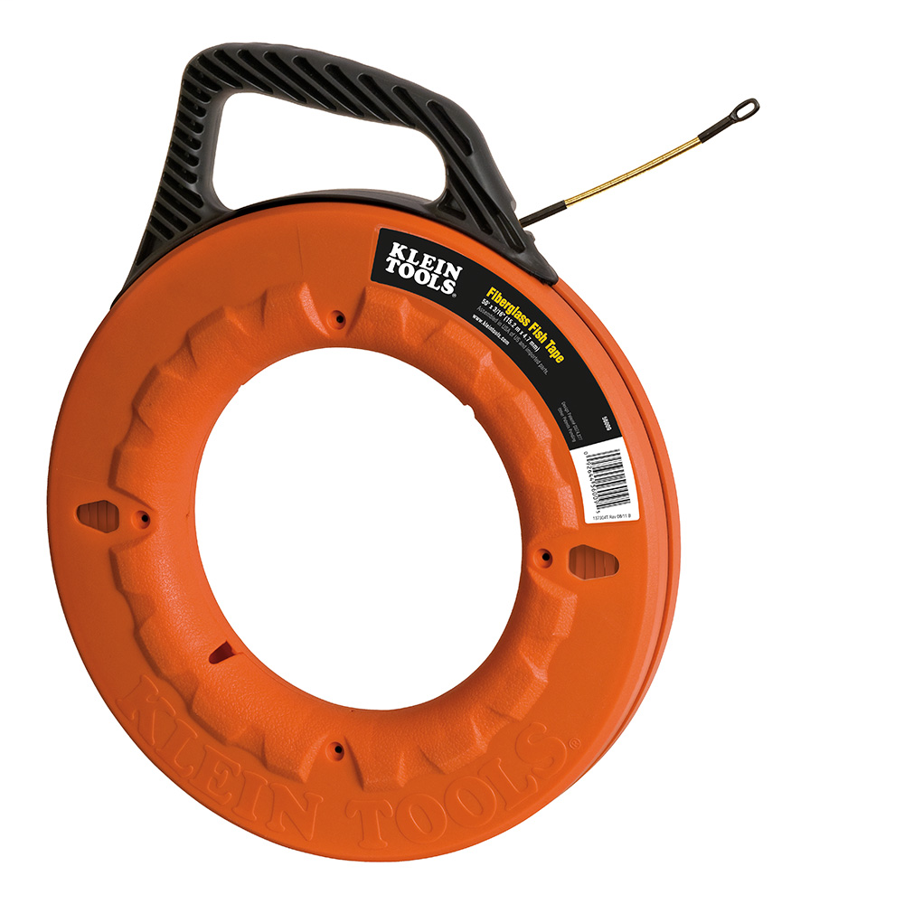 Klein Tools 56009 50 Foot x 3/16 Inch Fiberglass Fish Tape Klein Tools 56009 50 Foot x 3/16 Inch Fiberglass Fish Tape