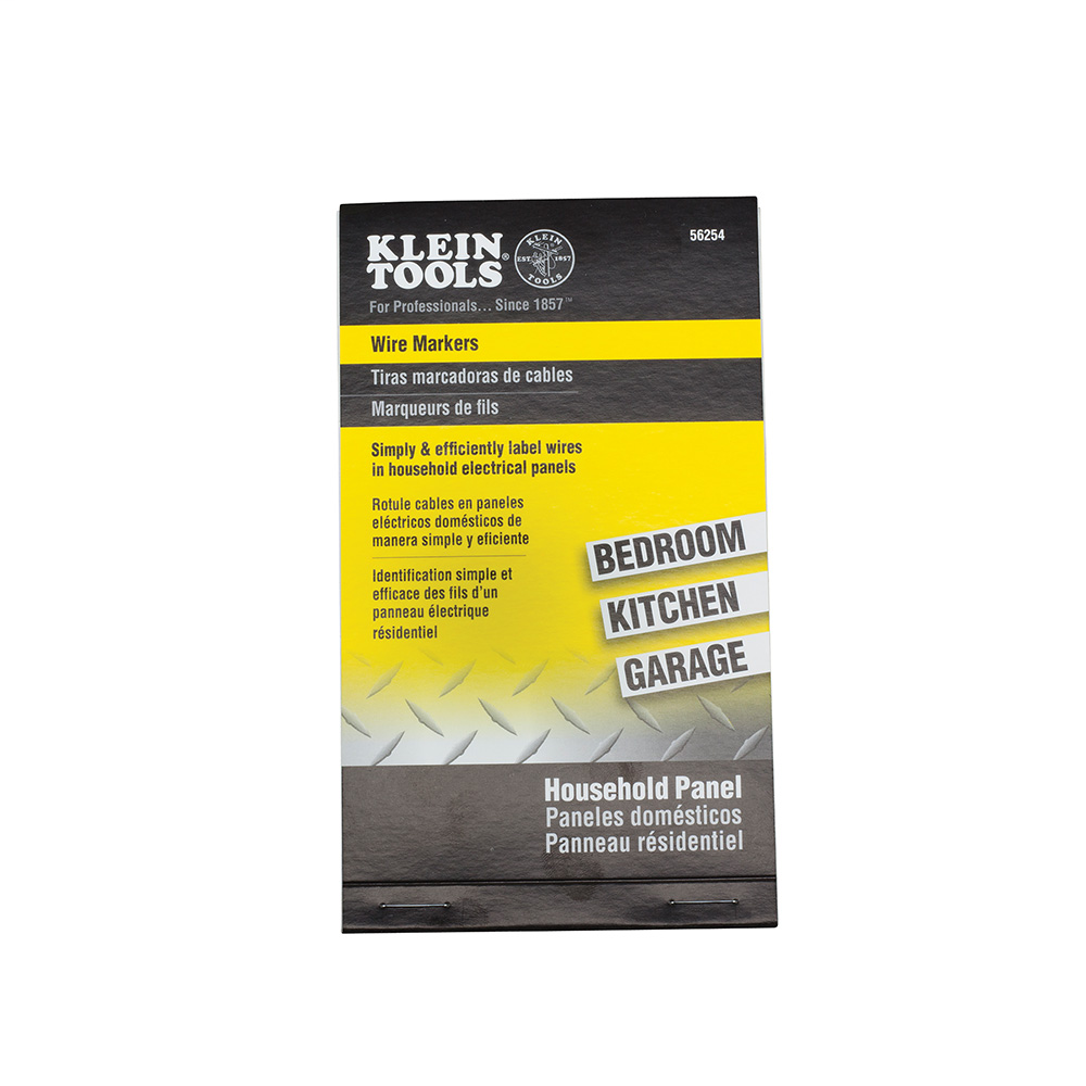 Wire Marker Book-Household Electrical Panel