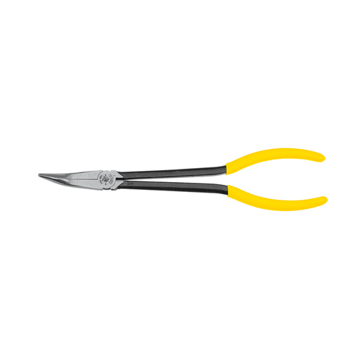 Product image for Klein D362-11 Long-Reach Long-Nose Pliers, 45 Degree Bent Nose